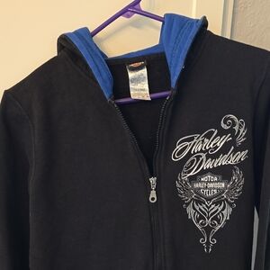 Harley-Davidson Black Kids Hoodie, Jacket